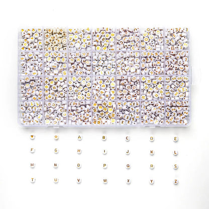 Alphabet Soup Bead Kit – 1400pcs of Chaos Letters for Friendship Bracelets