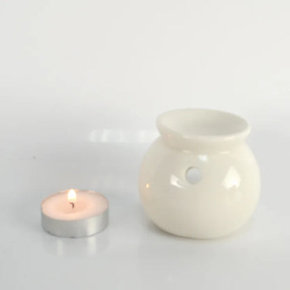 GlowDrop Burner – Ceramic Oil Burner & Incense Diffuser | Chill Zone Aromatherapy for Rave Recovery & Room Vibes