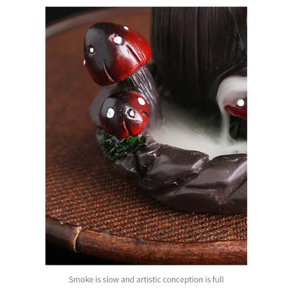 ShroomBloom Burner – Mushroom Incense Fountain | Trippy Aromatherapy Decor for Rave Caves & Chill Zones