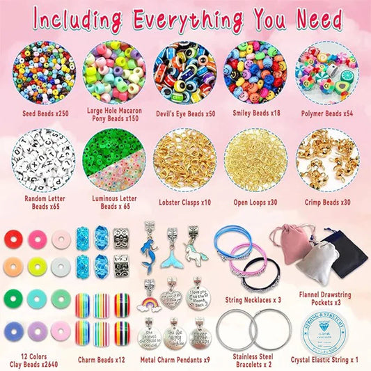 PLURRfect Bead Kit – 3400pcs Rave Bracelet Making Set | Kandi, Charms, Pony Beads & Vibes Only