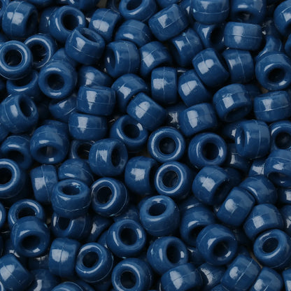 Midnight Bass Drops – 100pc Blue Pony Beads for Kandi & DIY Magic