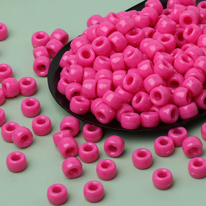 Red Pony Beads – 100pc & 200pc Pack (6x9mm)