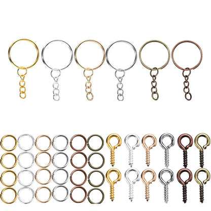 CharmChain™ Kit – 110/220pcs Keychain & Jewelry Findings Set