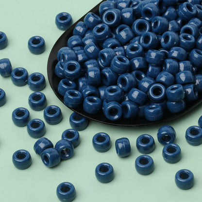 Midnight Bass Drops – 100pc Blue Pony Beads for Kandi & DIY Magic
