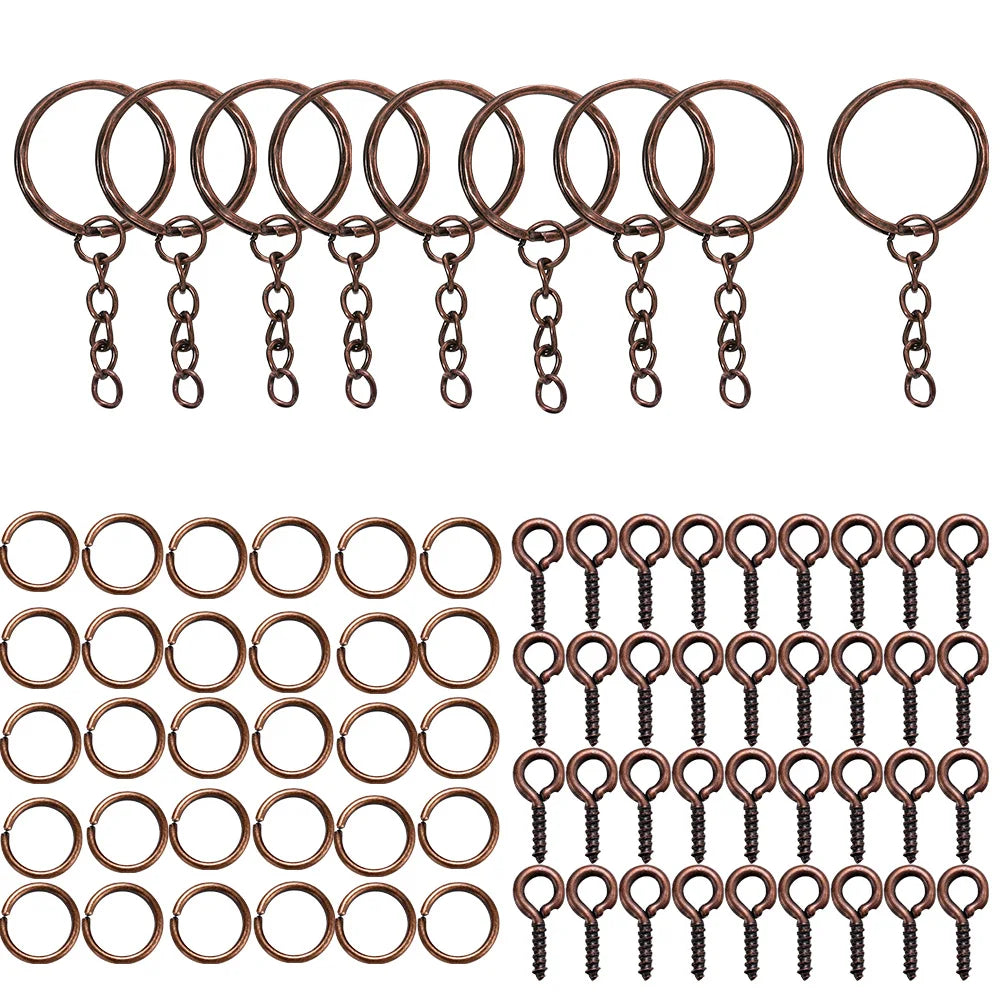 CharmChain™ Kit – 110/220pcs Keychain & Jewelry Findings Set