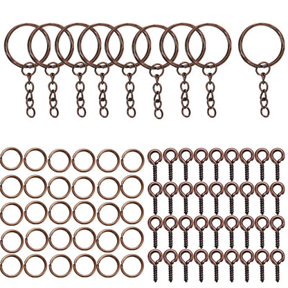 CharmChain™ Kit – 110/220pcs Keychain & Jewelry Findings Set