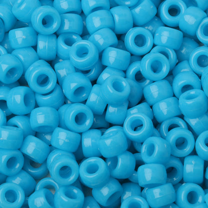Midnight Bass Drops – 100pc Blue Pony Beads for Kandi & DIY Magic