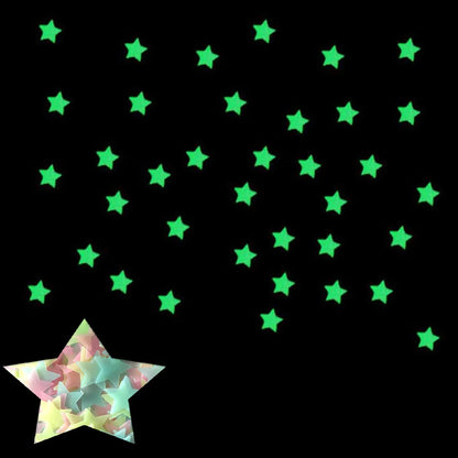 StarDust Set – 100pcs Glow-in-the-Dark Ceiling Stars | UV Reactive Wall Stickers for Rave Caves & Cosmic Vibes