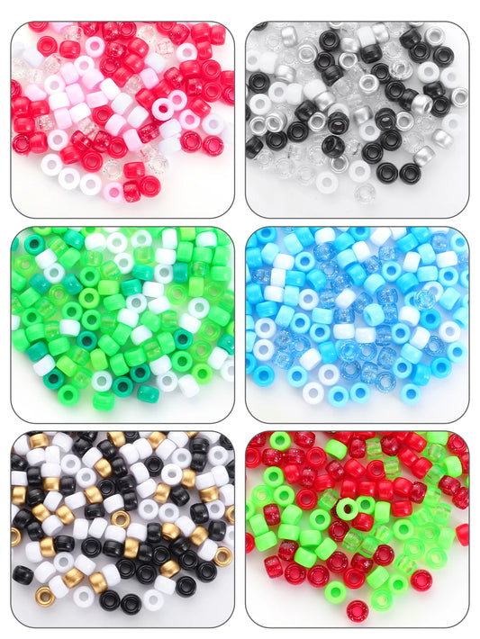 200-Piece Acrylic Pony Beads Kit | Color Chaos for Kandi, Bracelets & Rave DIYs