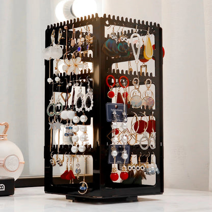 360° Acrylic Earring Tower – Display & Organizer (168 Slots)