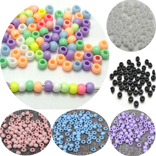 500pc Pastel Rave Pony Beads – Soft Chaos Edition