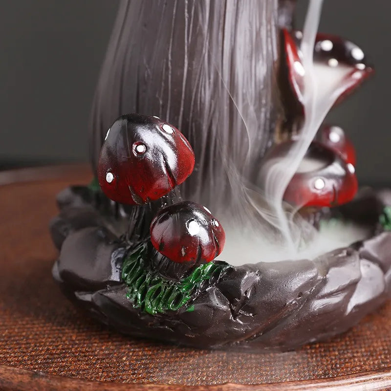 ShroomBloom Burner – Mushroom Incense Fountain | Trippy Aromatherapy Decor for Rave Caves & Chill Zones