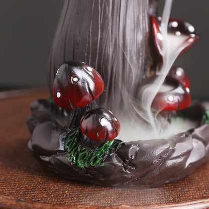 ShroomBloom Burner – Mushroom Incense Fountain | Trippy Aromatherapy Decor for Rave Caves & Chill Zones
