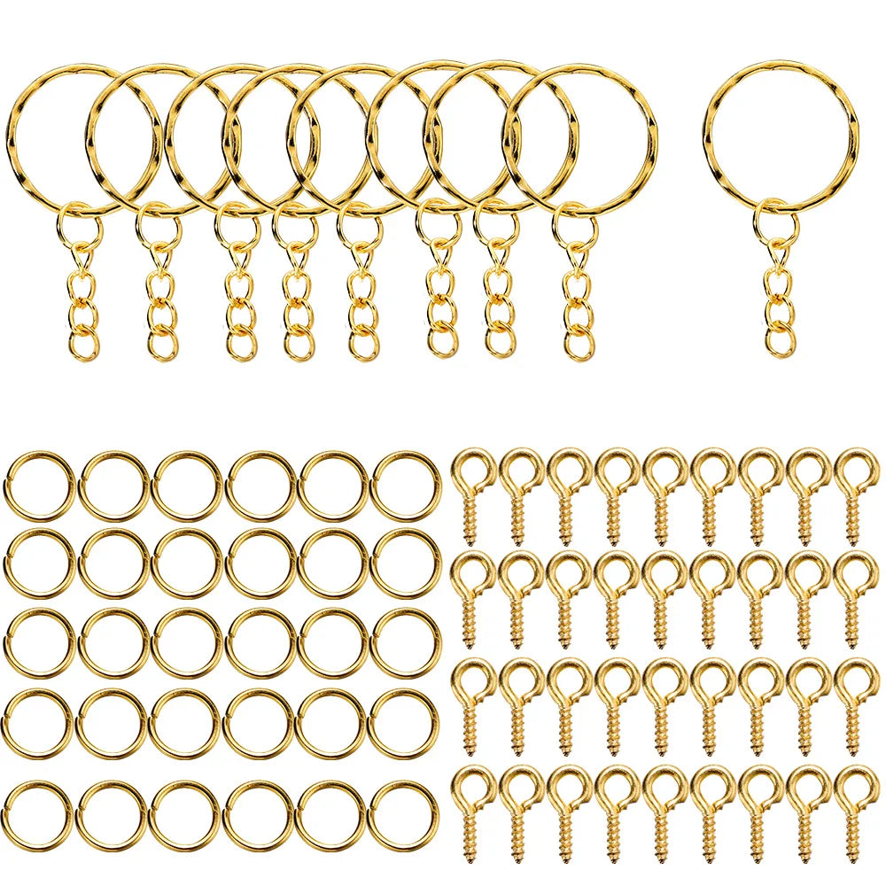 CharmChain™ Kit – 110/220pcs Keychain & Jewelry Findings Set