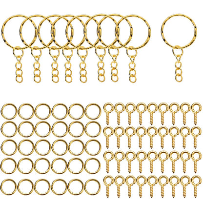 CharmChain™ Kit – 110/220pcs Keychain & Jewelry Findings Set