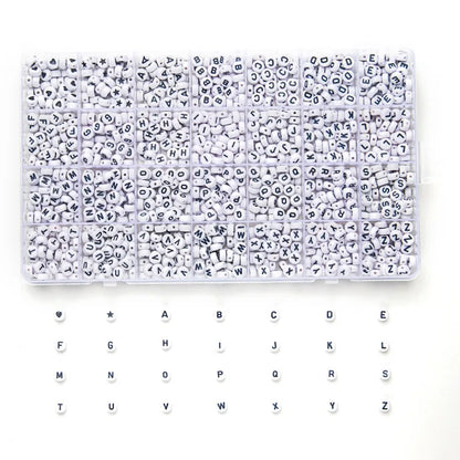 Alphabet Soup Bead Kit – 1400pcs of Chaos Letters for Friendship Bracelets