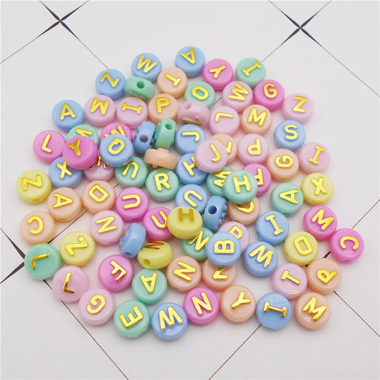 SpellPop™ – 100pcs Colorful Acrylic Letter Beads