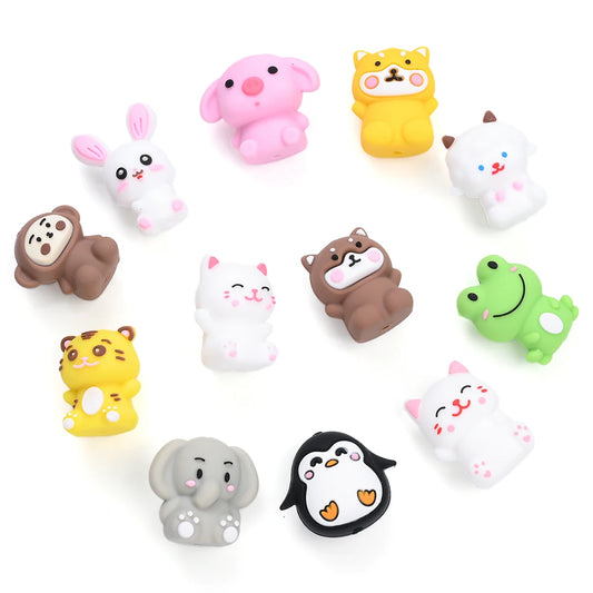 CritterCore Beads – 5pcs Silicone Animal Charms