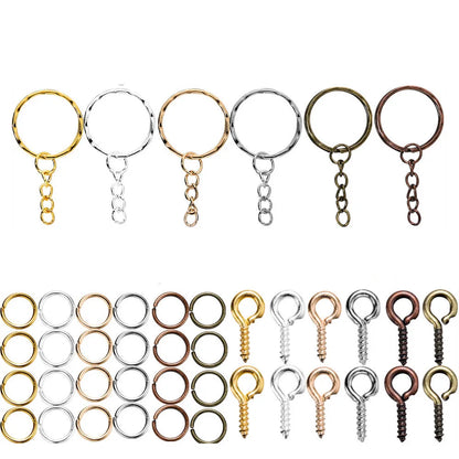 CharmChain™ Kit – 110/220pcs Keychain & Jewelry Findings Set